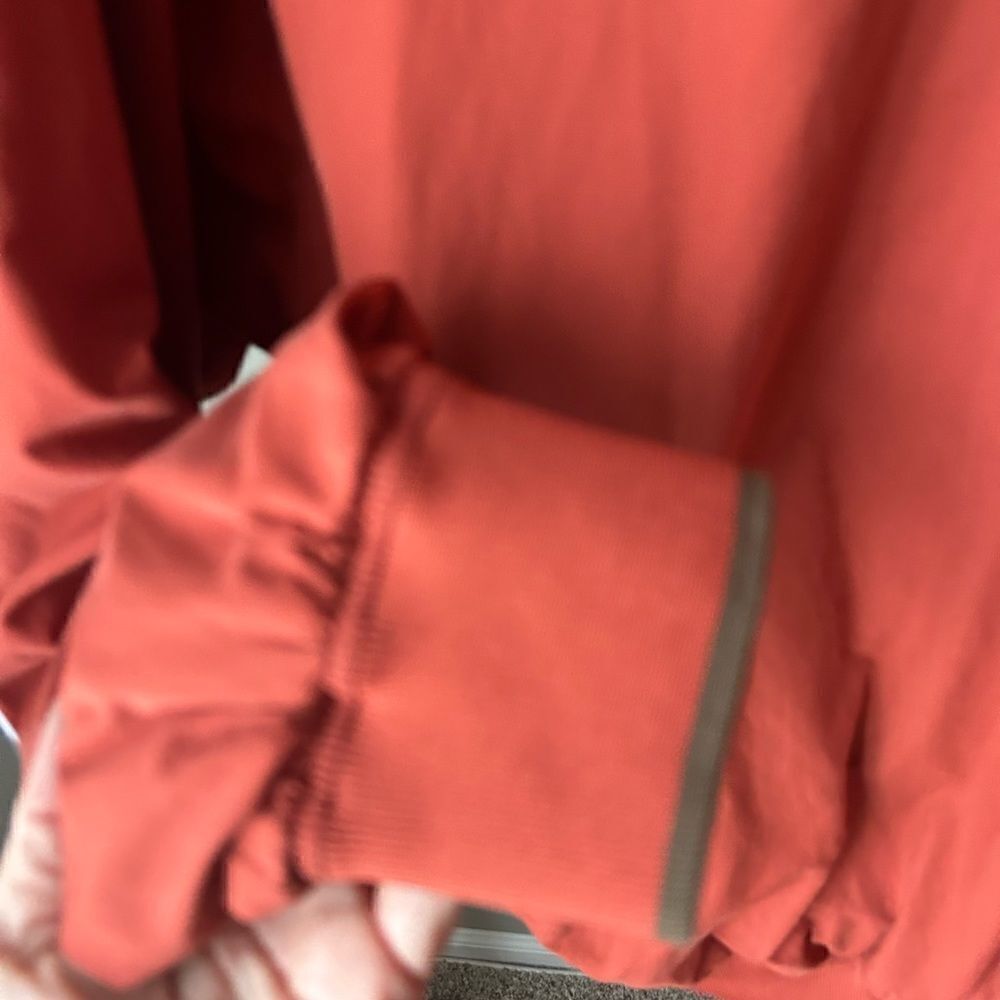 Cabela’s Men’s Rust Orange Outdoor V-neck Long Sleeve Pullover Shirt Size Large - Picture 3 of 7